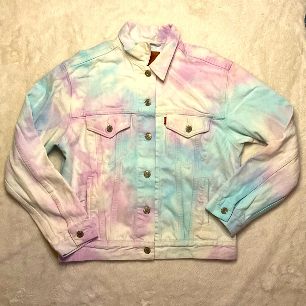Custom Tie Dye Levi’s Denim Jacket